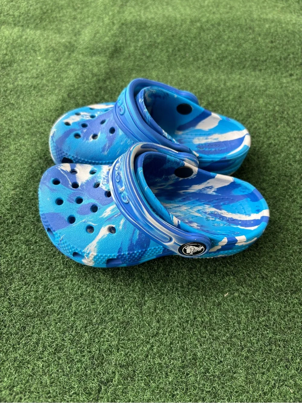 Crocs Kids Classic Clog - Blue Swirl